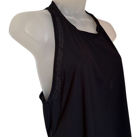 Lululemon Seamless Razor Back Black Flowy Fitted Tank Top Workout Shirt - Picture 5 of 8